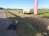 Wypadek samochodu dostawczego z autem osobowym w miejscowości Mchówko. 23.04.2020r.